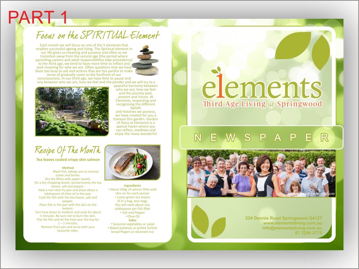 Graphic Design by Gintale for Elements Third Age Living @ Springwood | Design #3962941
