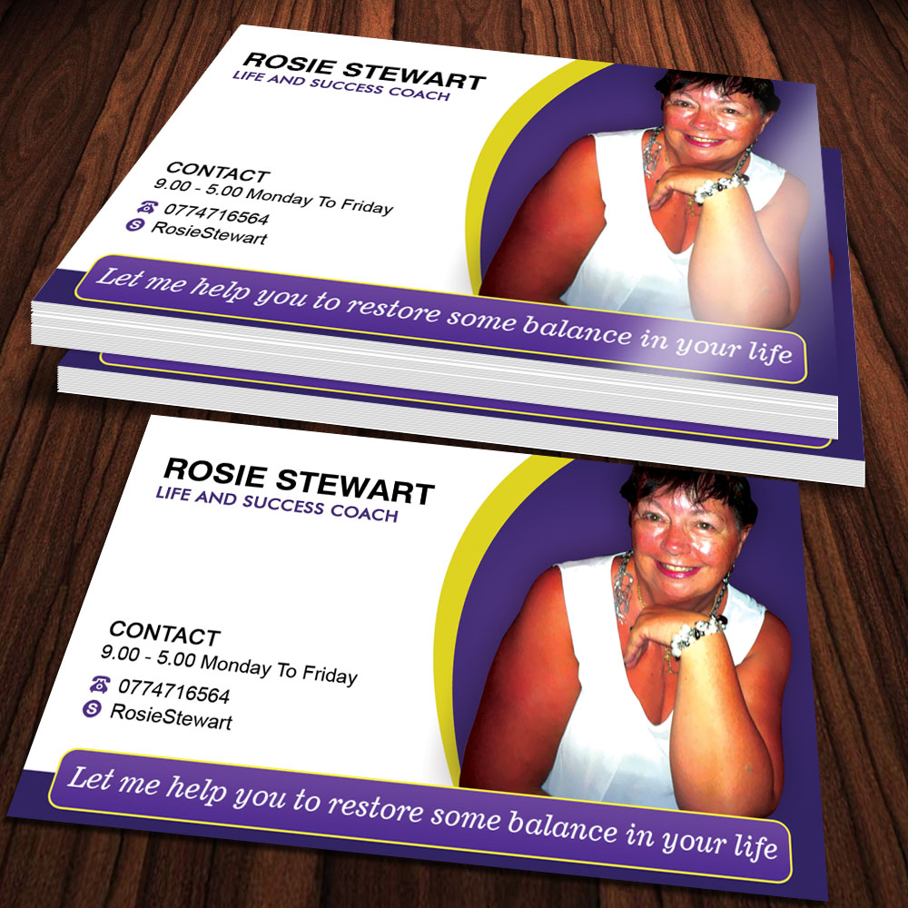 Business Card Design by Sandaruwan for Rosie Stewart Life and Business Coach | Design #3964862