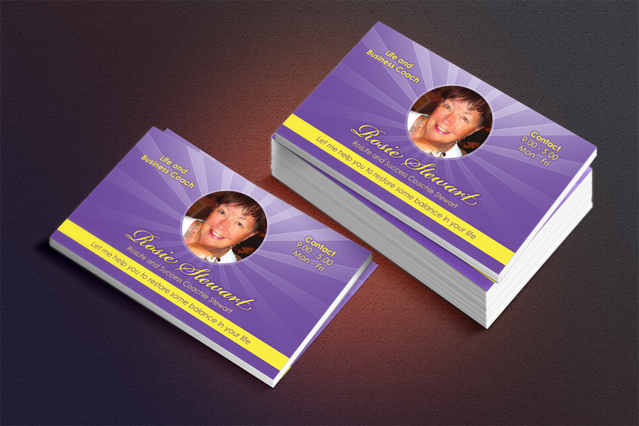 Business Card Design by FLEXIN for Rosie Stewart Life and Business Coach | Design #3986299