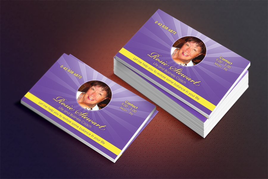 Business Card Design by FLEXIN for Rosie Stewart Life and Business Coach | Design: #4001089