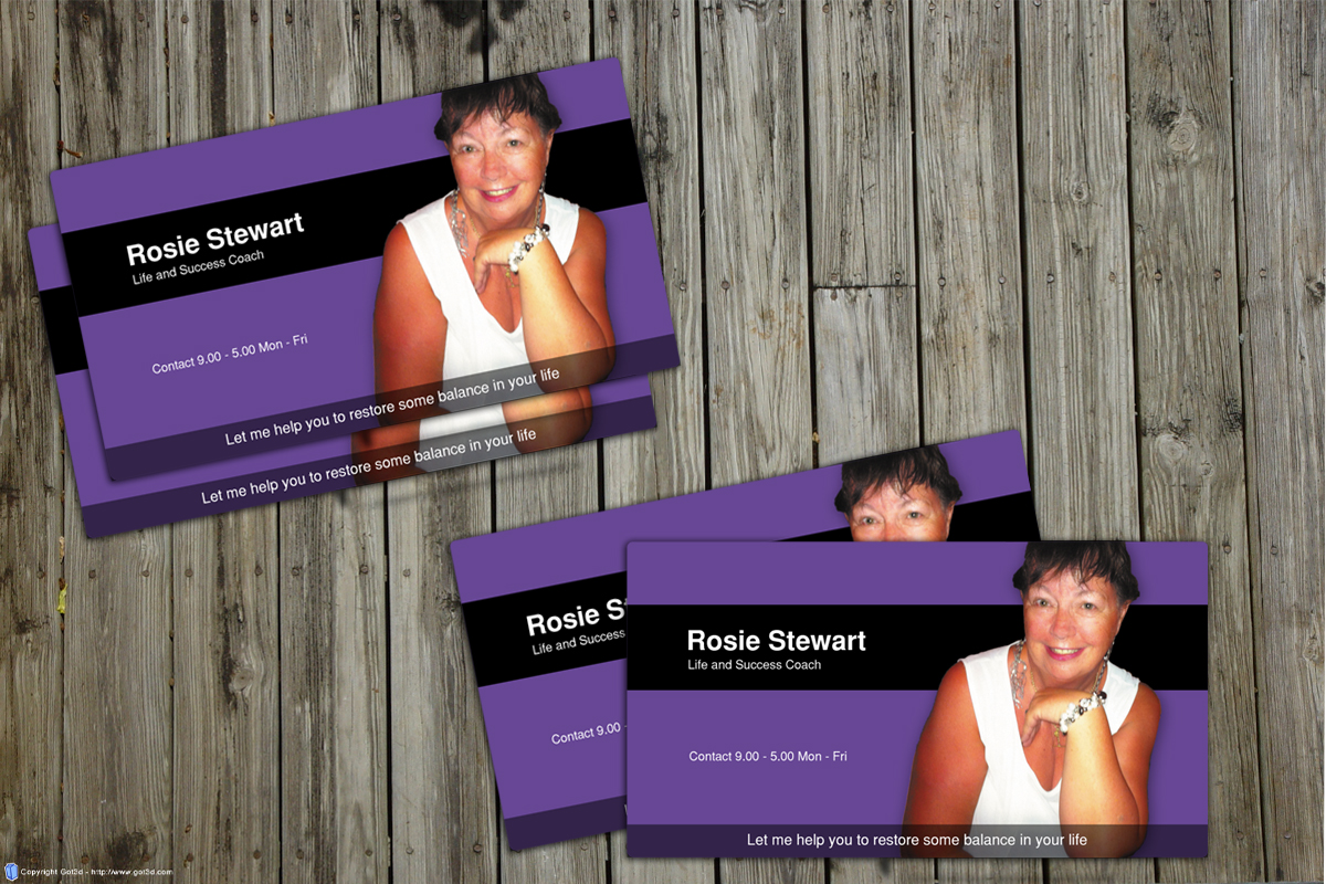 Diseño de Tarjeta de Presentación por Design7 para Rosie Stewart Life and Business Coach | Diseño #3971979