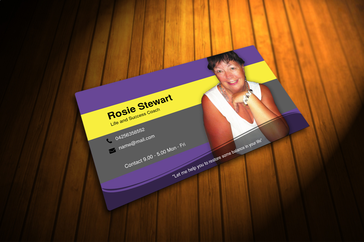 Business Card Design by Design7 for Rosie Stewart Life and Business Coach | Design #3975959