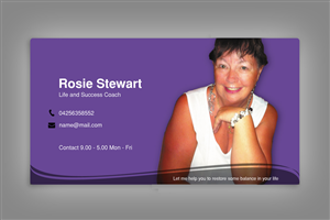 Business Card Design by Design7 for Rosie Stewart Life and Business Coach | Design: #3976153