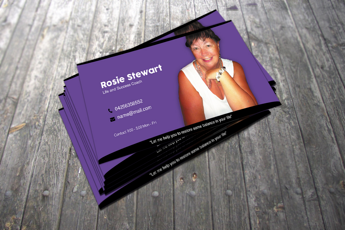 Business Card Design by Design7 for Rosie Stewart Life and Business Coach | Design #3979197