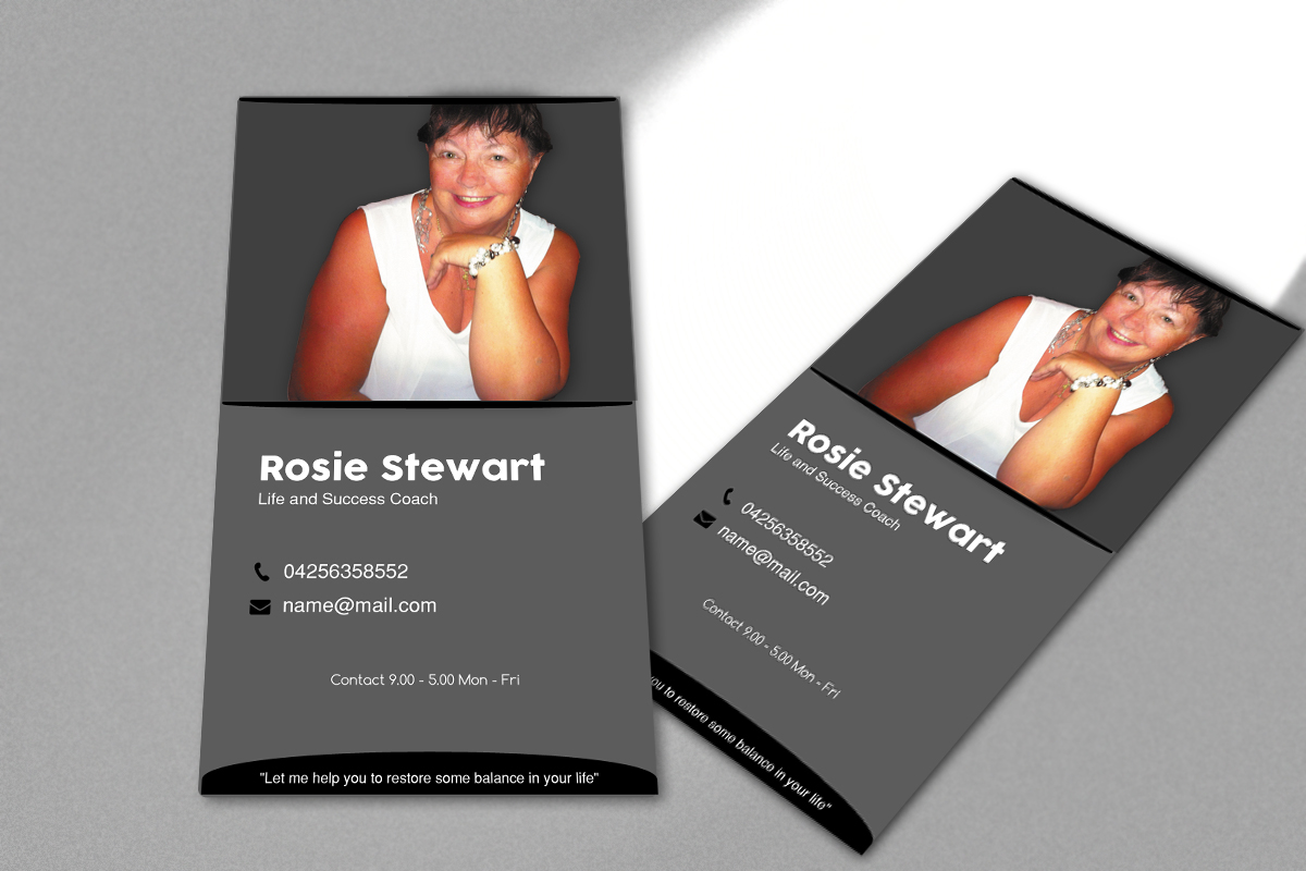 Business Card Design by Design7 for Rosie Stewart Life and Business Coach | Design #3981888