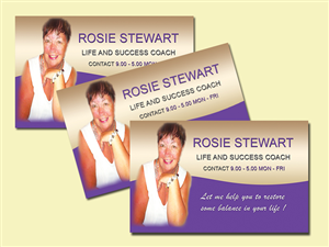 Business Card Design by ev 21 for Rosie Stewart Life and Business Coach | Design: #3966103