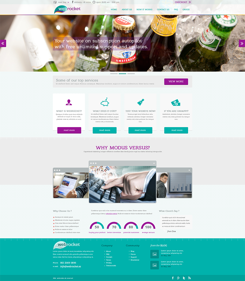 Web Design by designbox for Webrocket | Design #3997502
