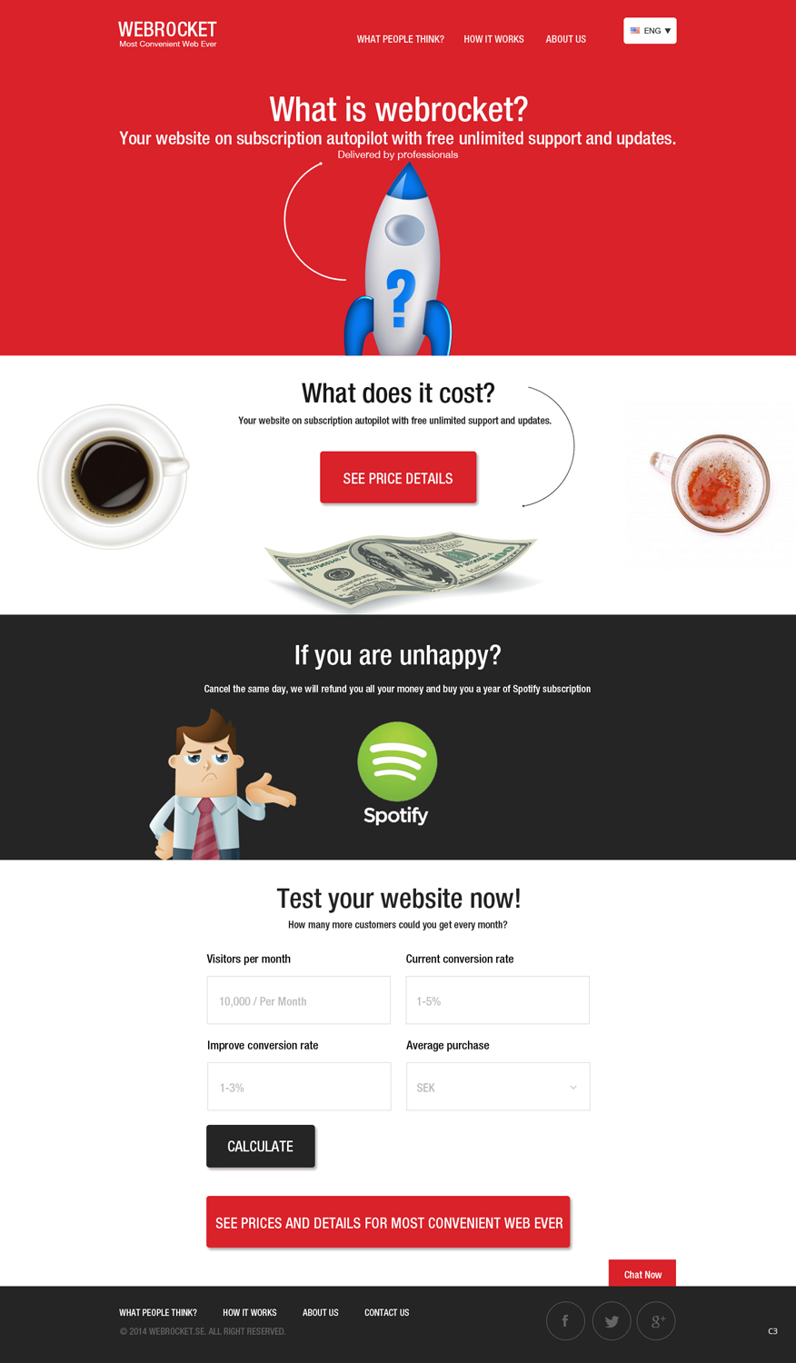 Web Design by pb for Webrocket | Design #3970465