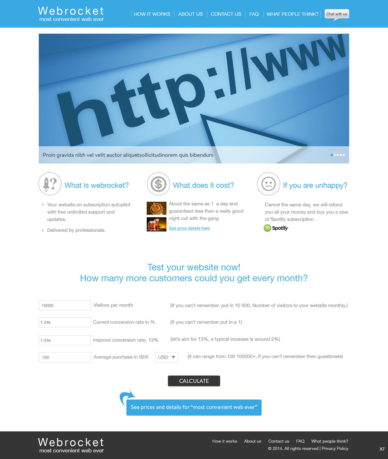 Web Design by pb for Webrocket | Design #3970499
