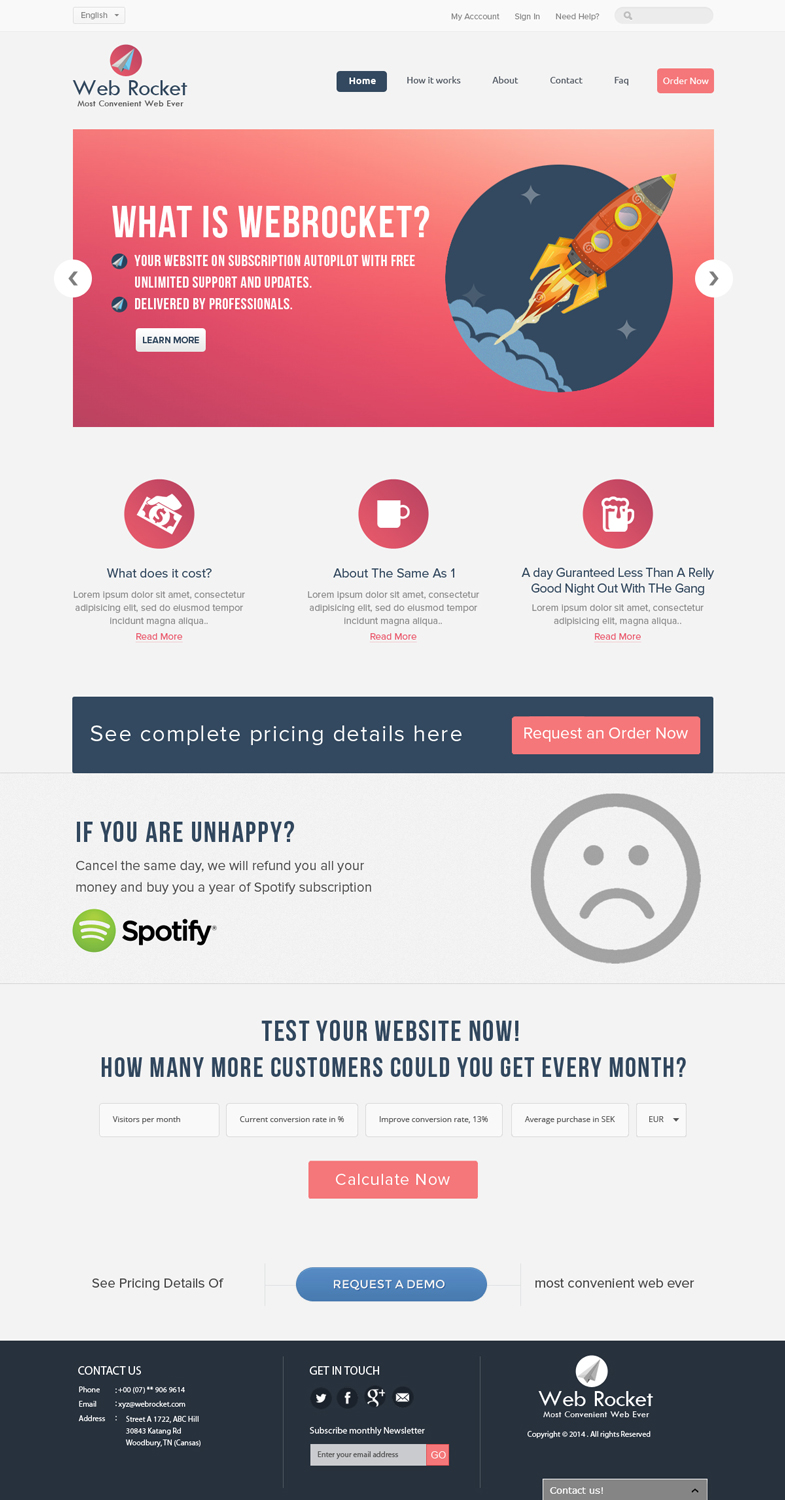 Web Design by bestdesignzzz for Webrocket | Design #3967768