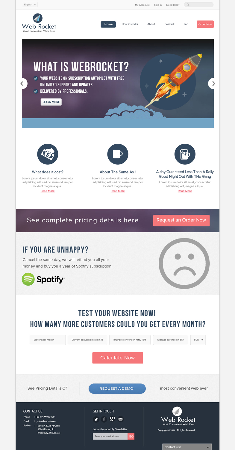 Web Design by bestdesignzzz for Webrocket | Design #3967978