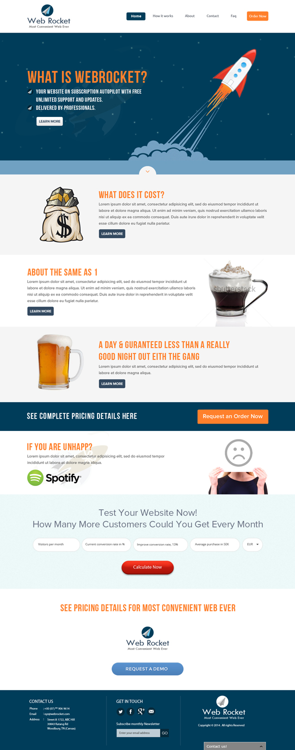 Web Design by bestdesignzzz for Webrocket | Design #4000630