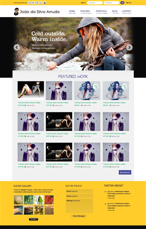 Web Design by JohnM. for joaodasilvaarruda fashion | Design: #1273165