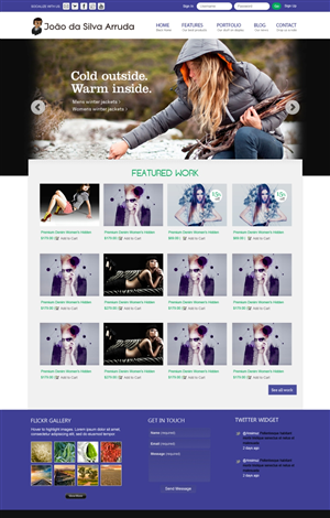 Web Design by JohnM. for joaodasilvaarruda fashion | Design: #1273178