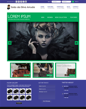 Web Design by JohnM. for joaodasilvaarruda fashion | Design: #1281609