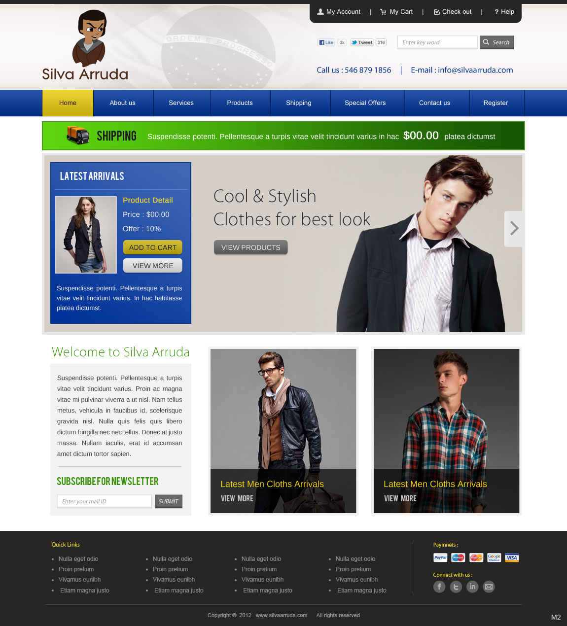 Web Design by pb for joaodasilvaarruda fashion | Design #1272793