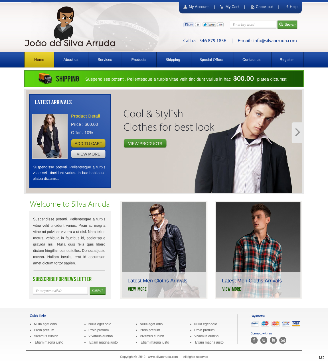 Web Design by pb for joaodasilvaarruda fashion | Design #1284757