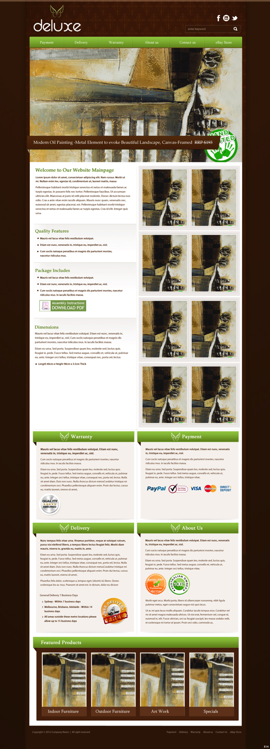 Diseño Web por pb para Vanatage Direct PTy LTD | Diseño #1078753