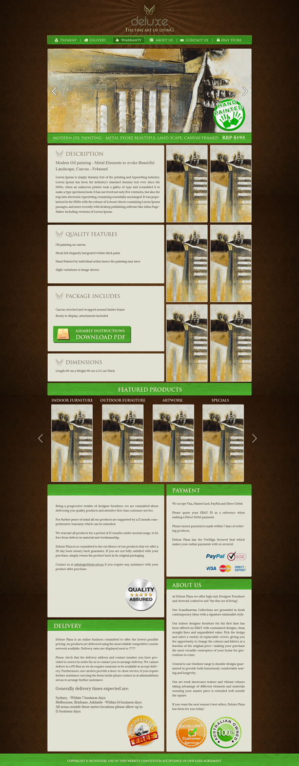 Web Design by krishnan for Vanatage Direct PTy LTD | Design #1088948