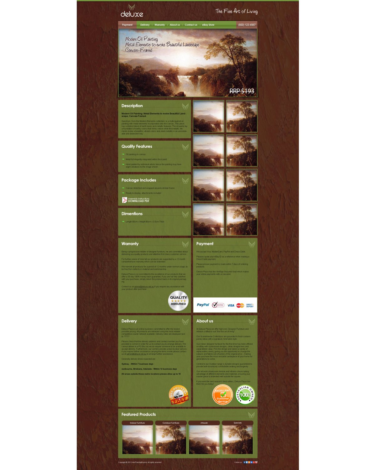 Web Design by TechWise for Vanatage Direct PTy LTD | Design #1074898