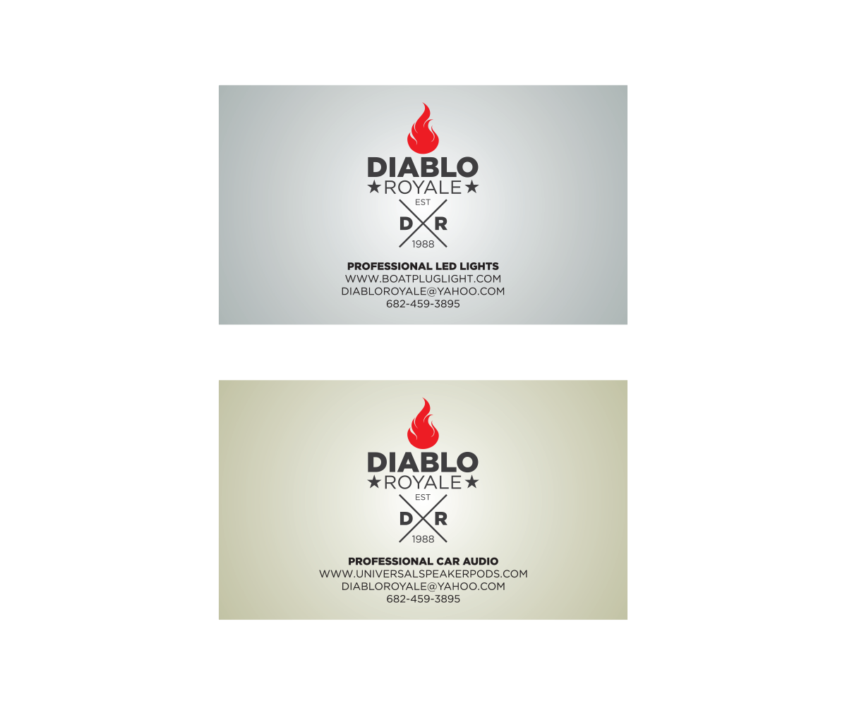 Business Card Design by hbrdesign for Diablo Royale Customs | Design #3963387