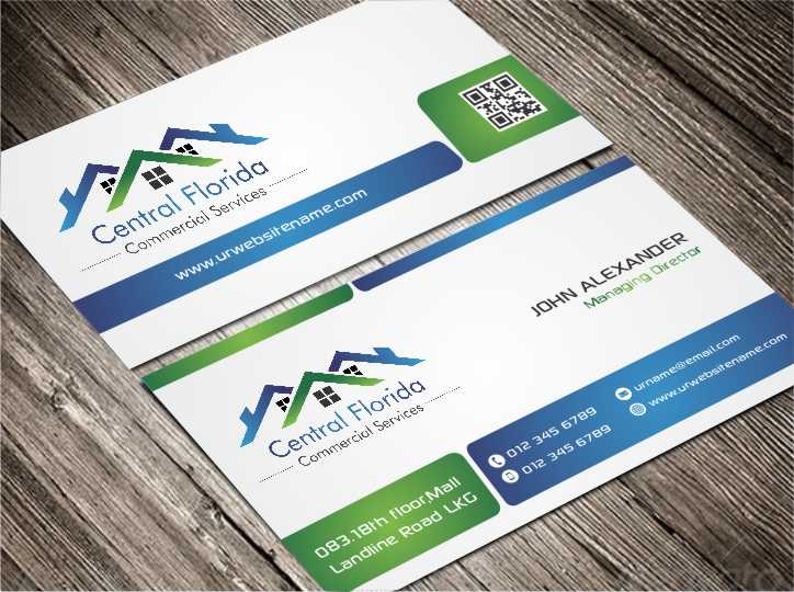 Diseño de Tarjeta de Presentación por AwsomeD para Central Florida Commercial Services llc | Diseño #3961685