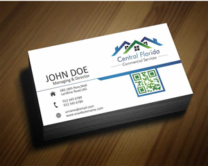 Business Card Design by AwsomeD for Central Florida Commercial Services llc | Design: #3961700