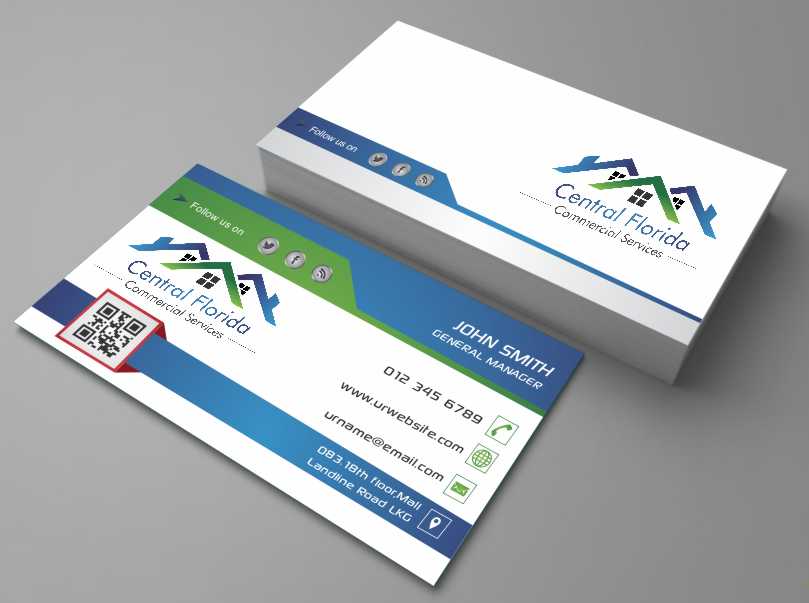 Business Card Design by AwsomeD for Central Florida Commercial Services llc | Design #3961701