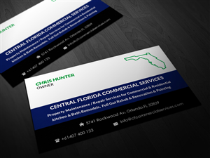 Business Card Design by Pointless Pixels India for Central Florida Commercial Services llc | Design: #4021973