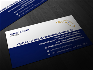 Business Card Design by Pointless Pixels India for Central Florida Commercial Services llc | Design: #4025389