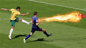  Replace The Ball Tim Cahill Kicked To Score His ''Wonder Goal'' | Diseño de Photoshop por Sergio Coelho