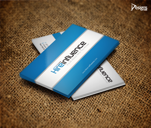 Business Card Design by DesignsTRIBE for HireInfluence, Inc. | Design: #1073255