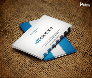 Business Card Design by DesignsTRIBE for HireInfluence, Inc. | Design: #1073383
