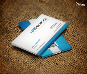 Business Card Design by DesignsTRIBE for HireInfluence, Inc. | Design: #1087542