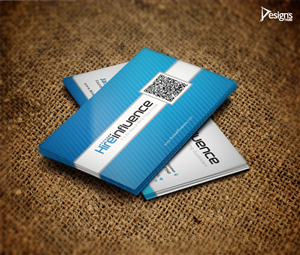 Business Card Design by DesignsTRIBE for HireInfluence, Inc. | Design: #1087544