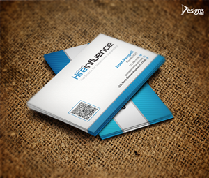 Business Card Design by DesignsTRIBE for HireInfluence, Inc. | Design: #1087547