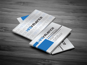 Visitenkarten-Design von diRtY.EMM für HireInfluence, Inc. | Design: #1072921