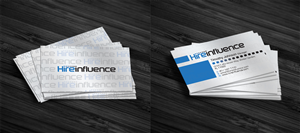 Visitenkarten-Design von diRtY.EMM für HireInfluence, Inc. | Design: #1072922