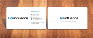 Business Card Design by Sbss for HireInfluence, Inc. | Design: #1073536