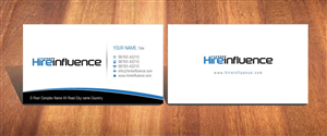 Business Card Design by Sbss for HireInfluence, Inc. | Design: #1073539