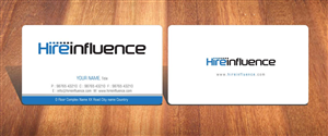 Business Card Design by Sbss for HireInfluence, Inc. | Design: #1073541