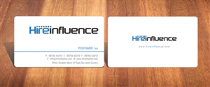 Business Card Design by Sbss for HireInfluence, Inc. | Design: #1073542