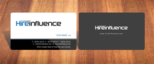 Business Card Design by Sbss for HireInfluence, Inc. | Design: #1073545