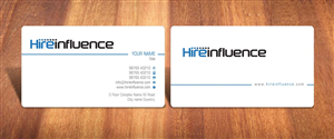 Business Card Design by Sbss for HireInfluence, Inc. | Design: #1073554