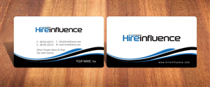 Business Card Design by Sbss for HireInfluence, Inc. | Design: #1073557
