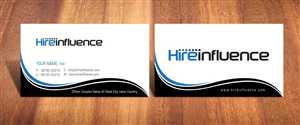 Business Card Design by Sbss for HireInfluence, Inc. | Design: #1073559