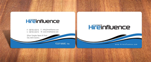 Business Card Design by Sbss for HireInfluence, Inc. | Design: #1073565