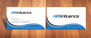Business Card Design by Sbss for HireInfluence, Inc. | Design: #1073566