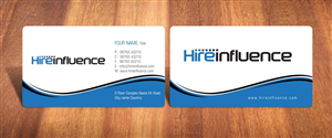 Business Card Design by Sbss for HireInfluence, Inc. | Design: #1073567