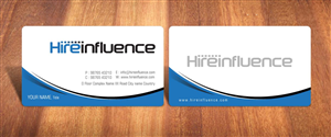 Business Card Design by Sbss for HireInfluence, Inc. | Design: #1073568